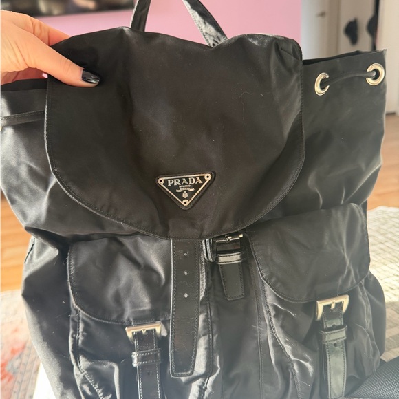 Prada women’s Black Nylon Backpack - Picture 3 of 10